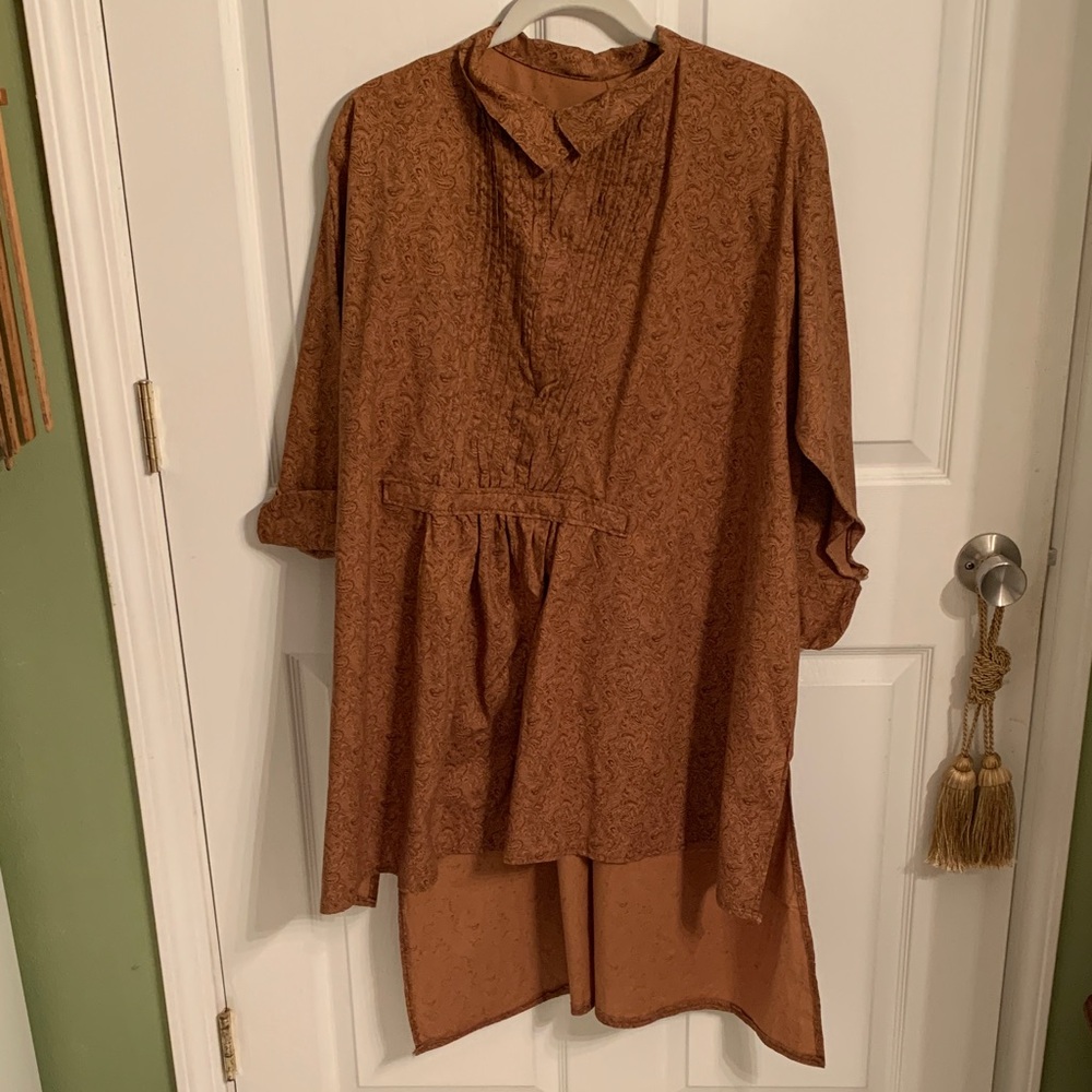 Cotton hi/low shirt or dress